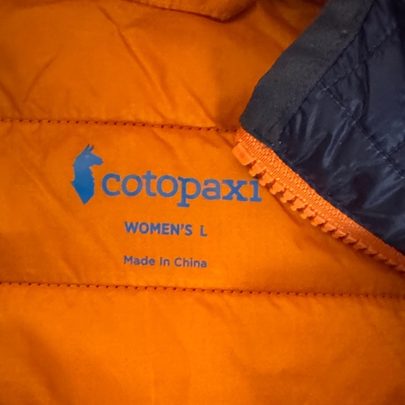 Cotopaxi Navy and Bright Orange Puffer Jacket - Picture 2 of 9
